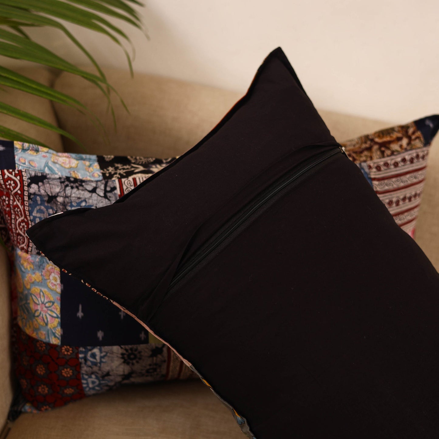 Set of 2 patchwork pillow covers 10 - handcrafted
