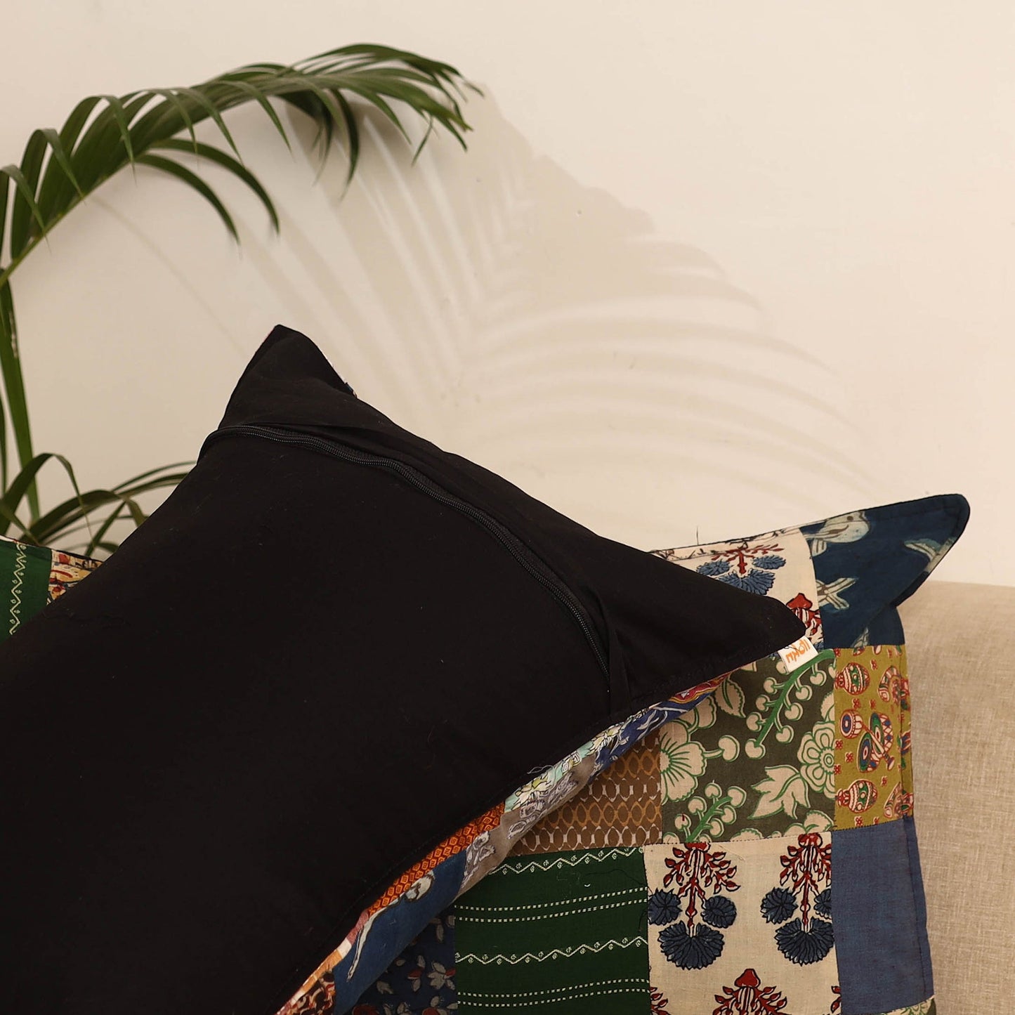 Multicolor - set of 2 patchwork pillow covers 50