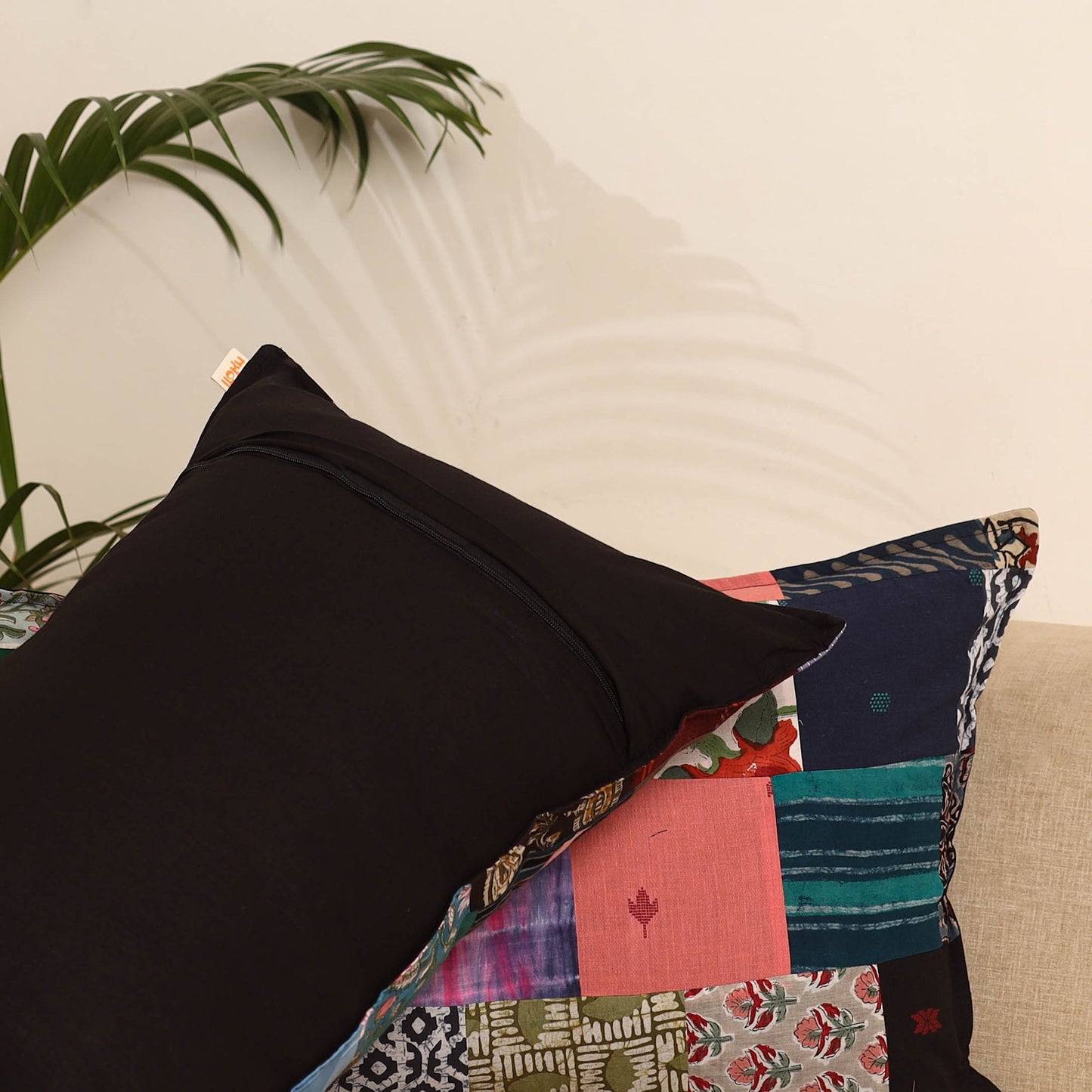 Multicolor - set of 2 patchwork pillow covers 53