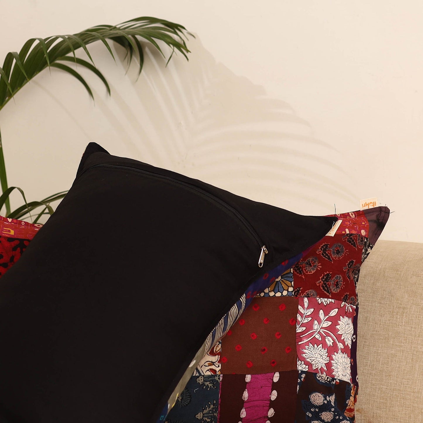 Multicolor - set of 2 patchwork pillow covers 54