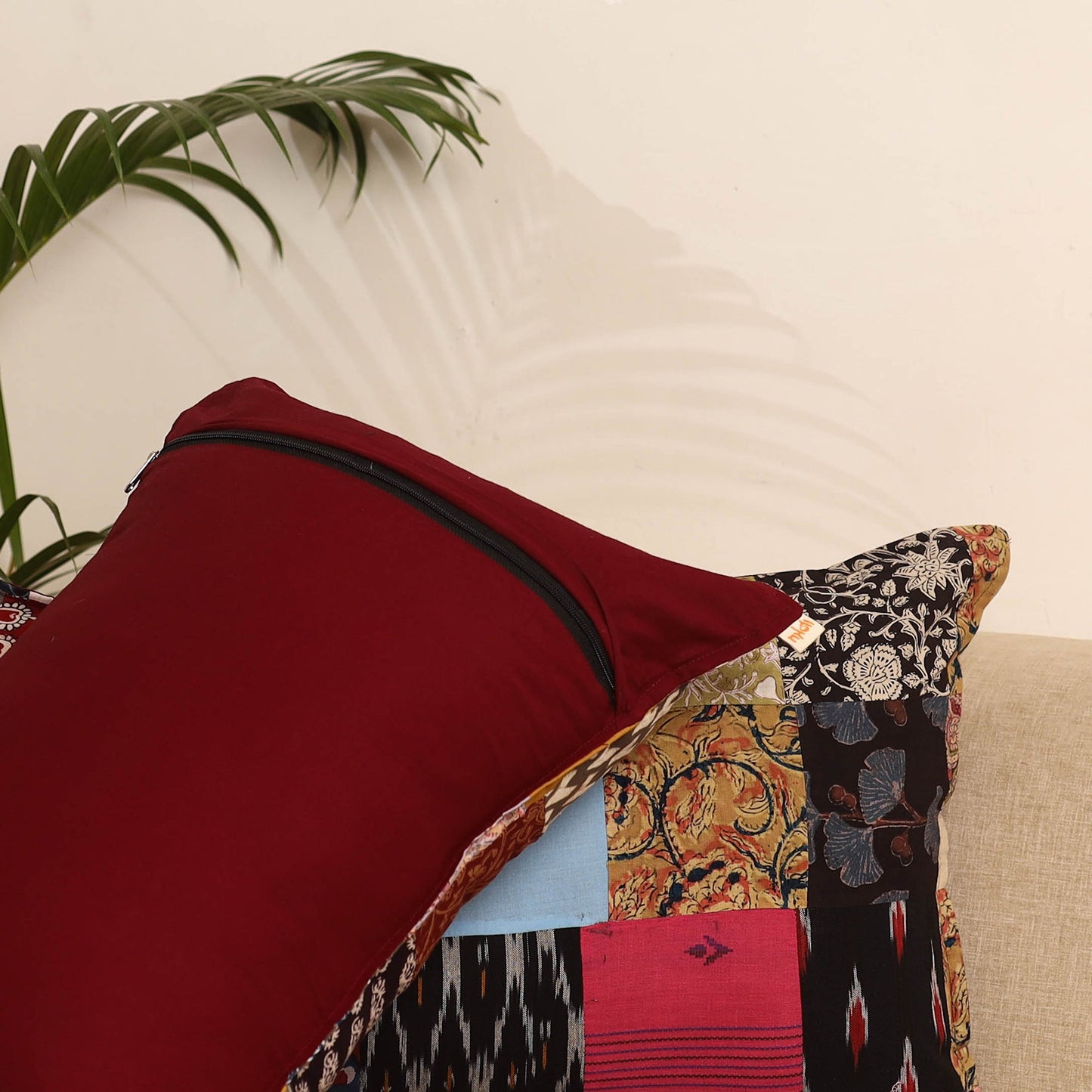 Multicolor - set of 2 patchwork pillow covers 61