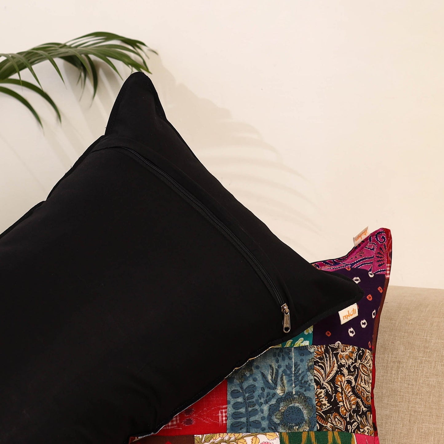 Multicolor - set of 2 patchwork pillow covers 87