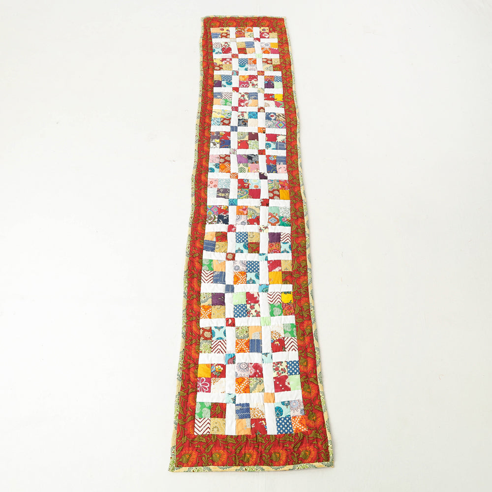 Multicolor Applique Quilted Table Runner Online in India