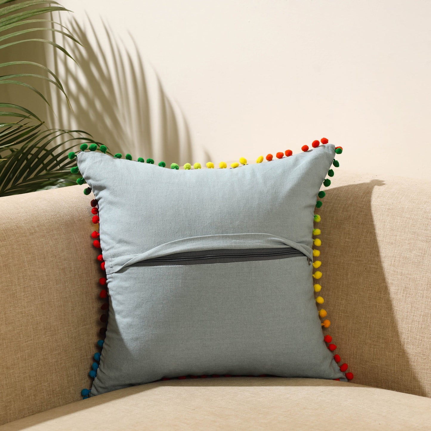 Buy Multicolor Suzani Embroidery Cushion Cover
