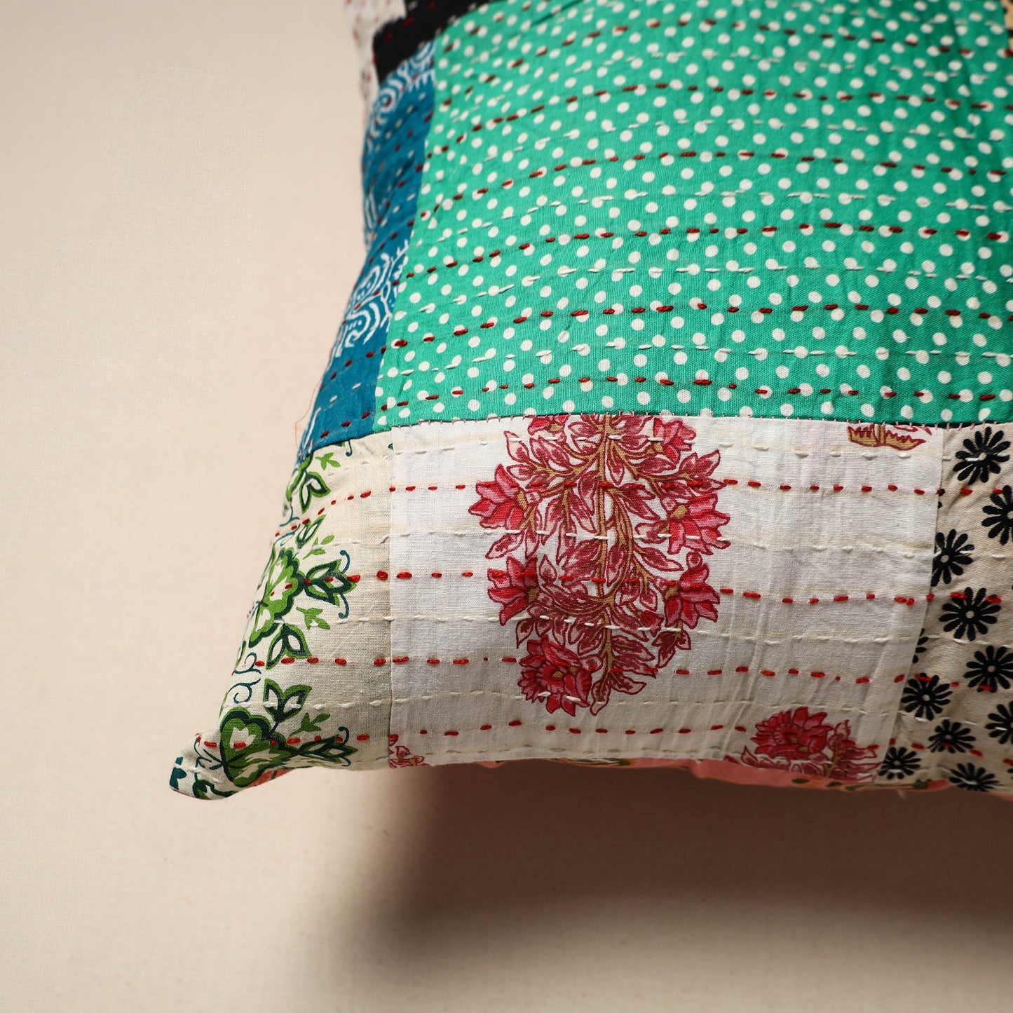 Tagai patchwork cushion cover (16 x 16 in) 34 - handcrafted