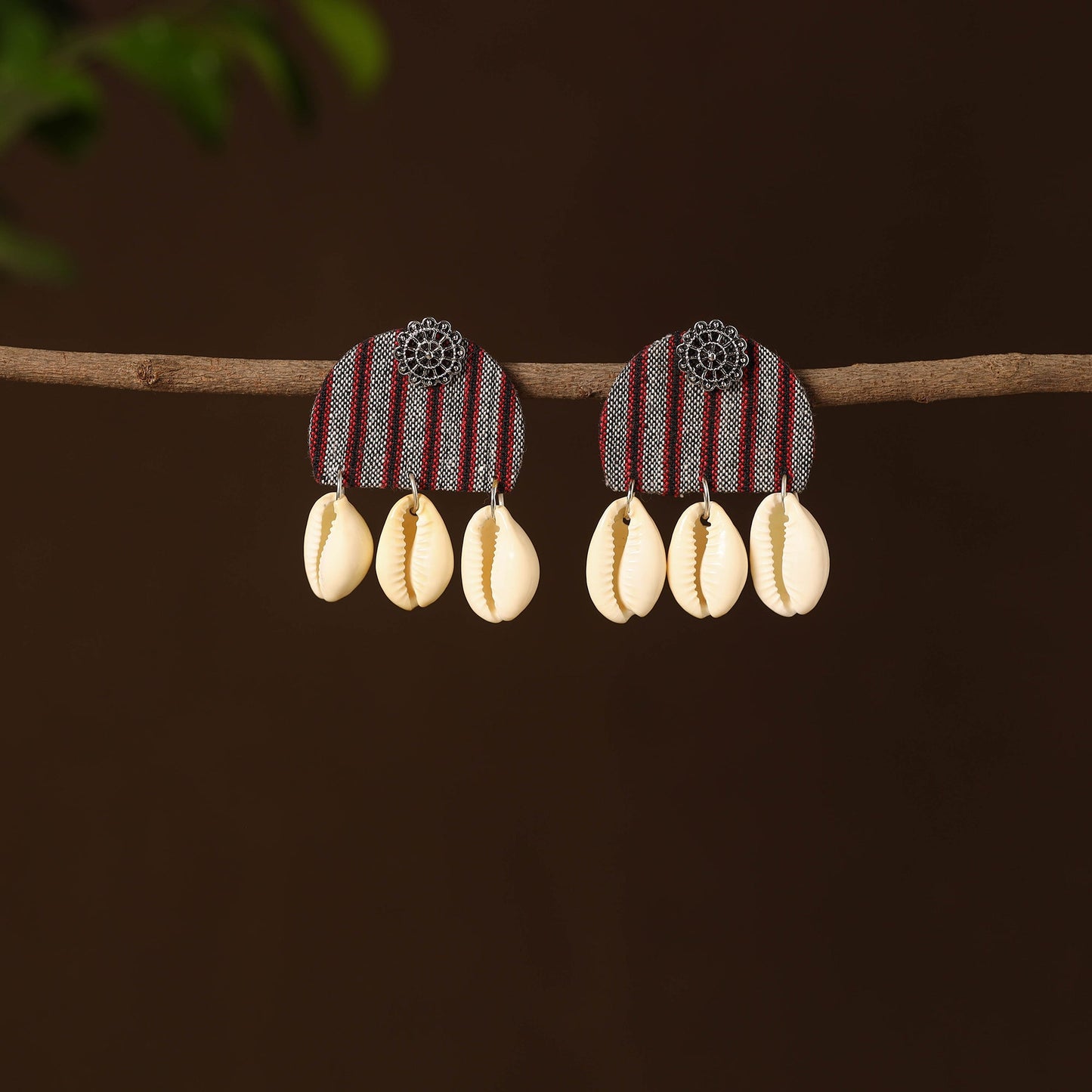 Amaira Fabart Shell Work Earrings