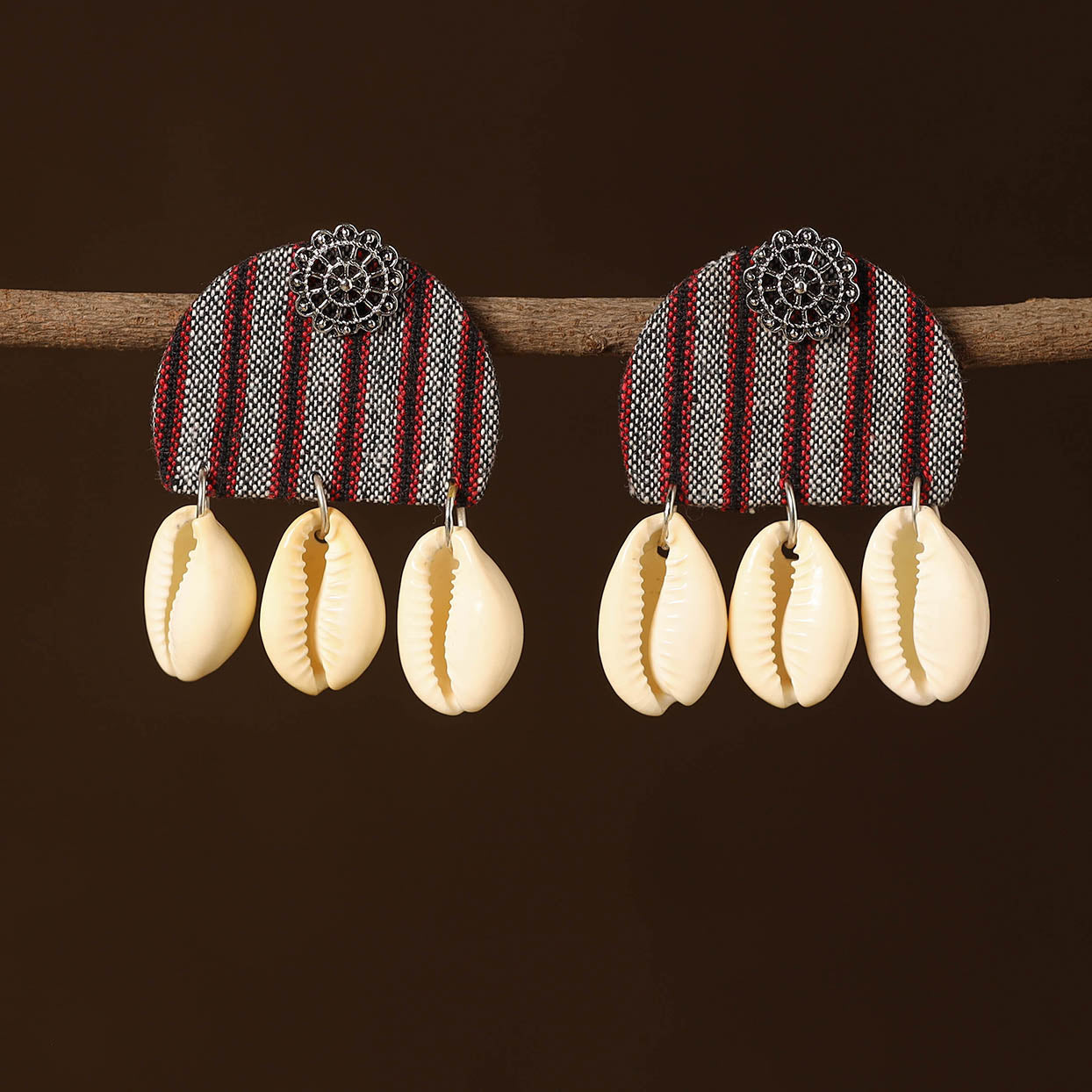 Amaira Fabart Shell Work Earrings