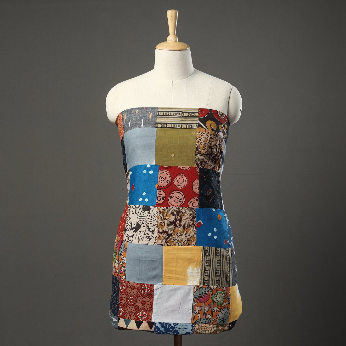 Tukdi Kaam Patchwork Cotton Kurta Material - (3 meter) 23