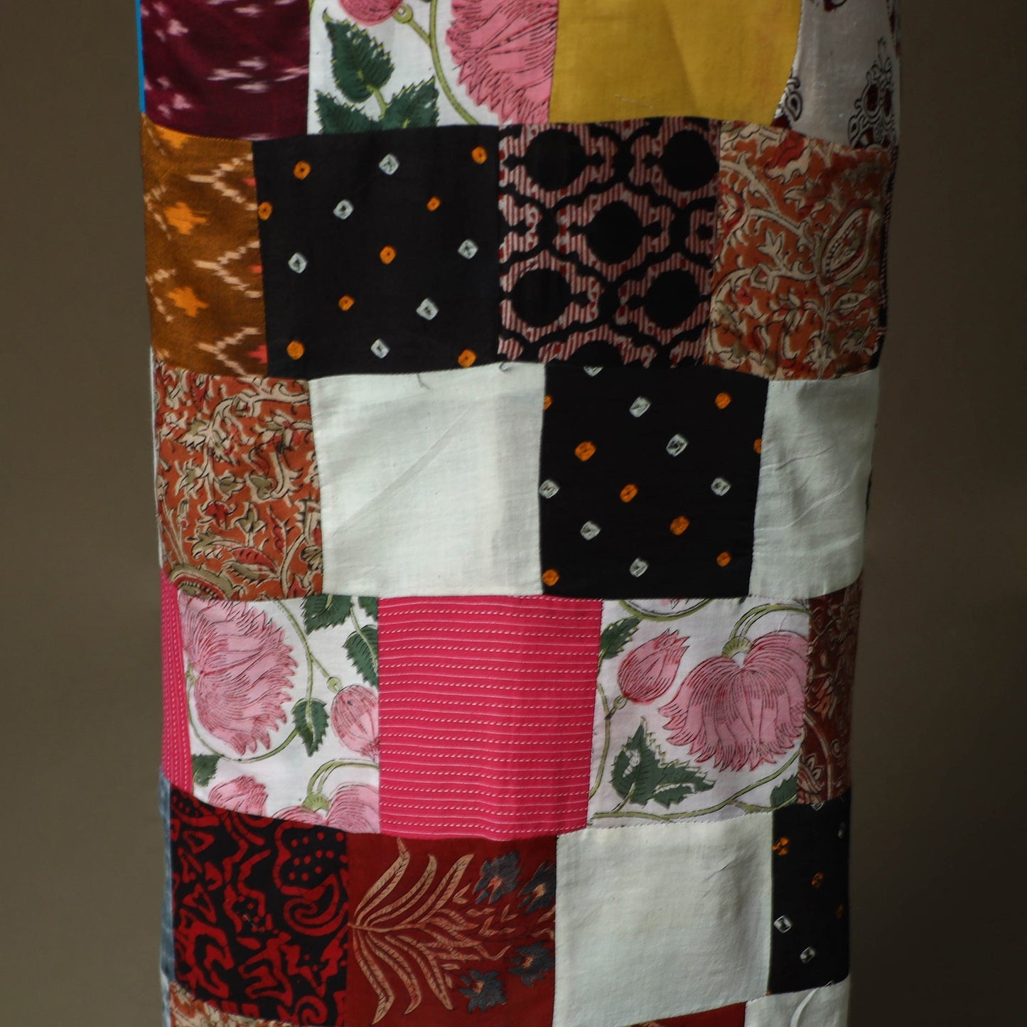 Tukdi patchwork cotton unstitched kurta material (2.6m) 06