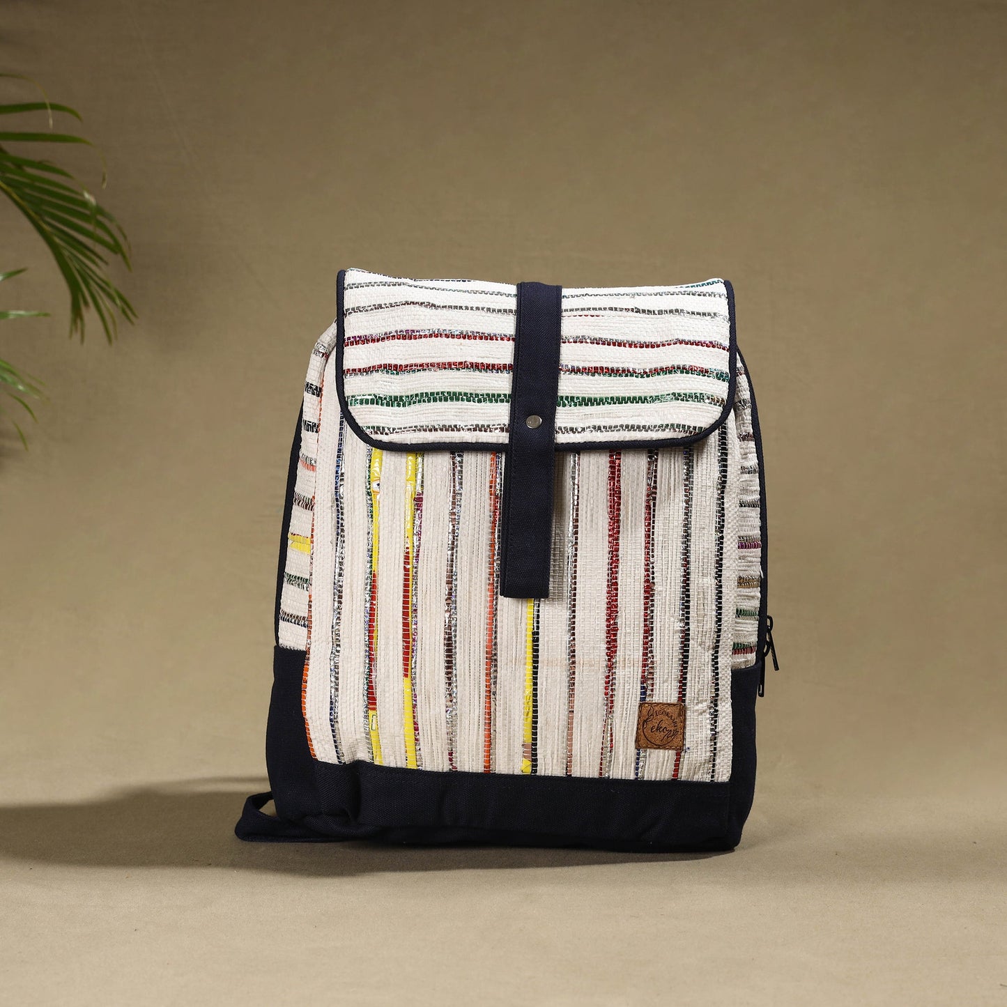 Upcycled Weave Handcrafted Laptop Backpack