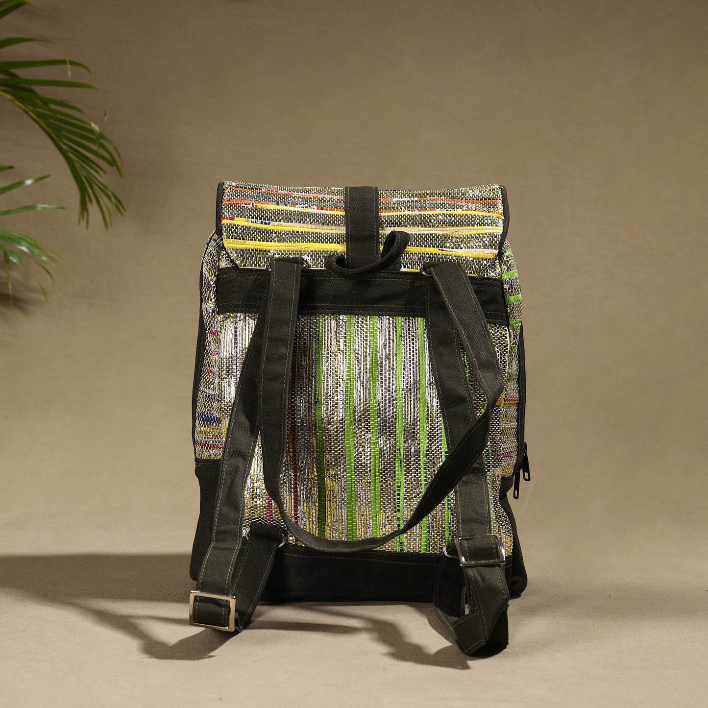 Upcycled Weave Handcrafted Laptop Backpack