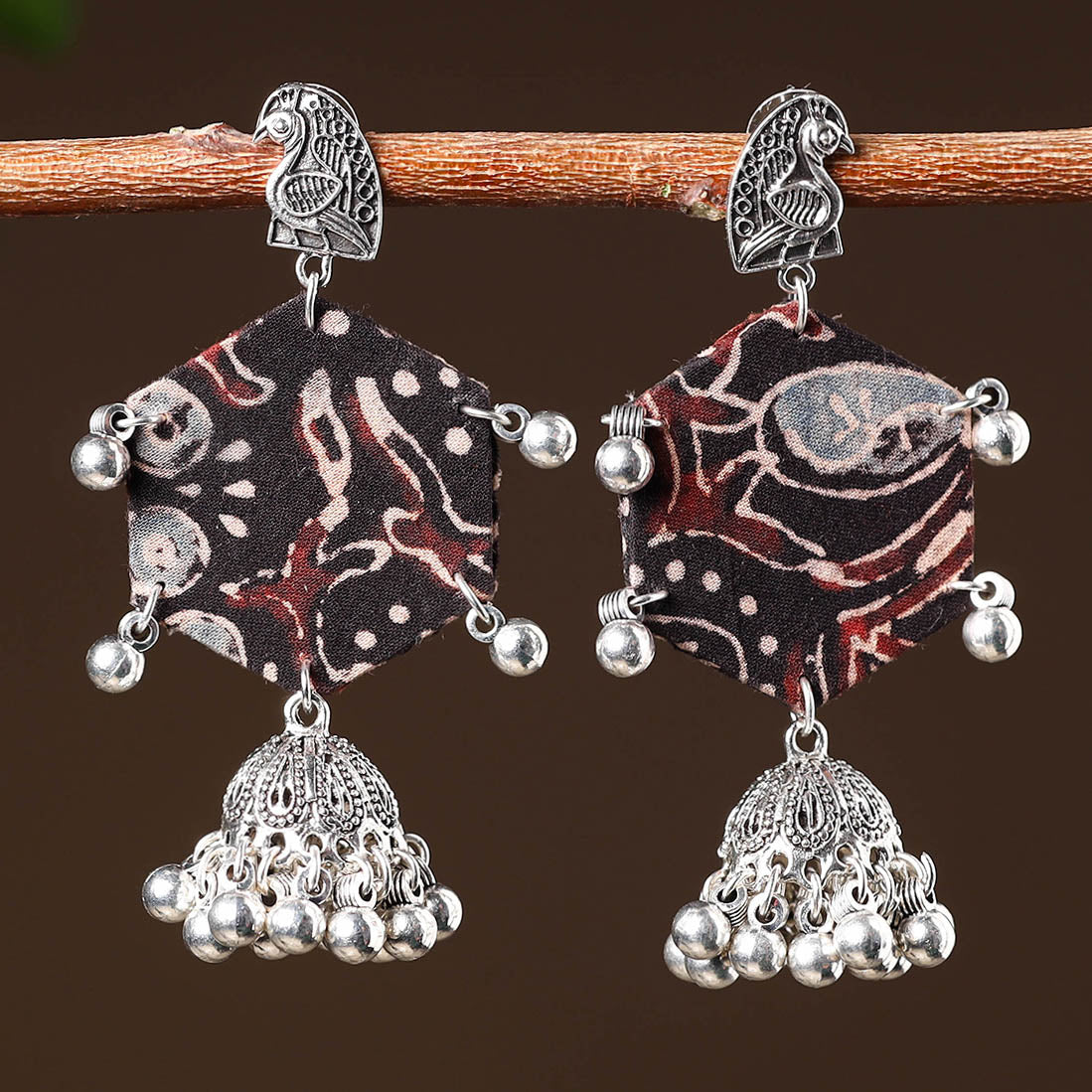 Buy Zoohi Handcrafted GS Fabart Earrings
