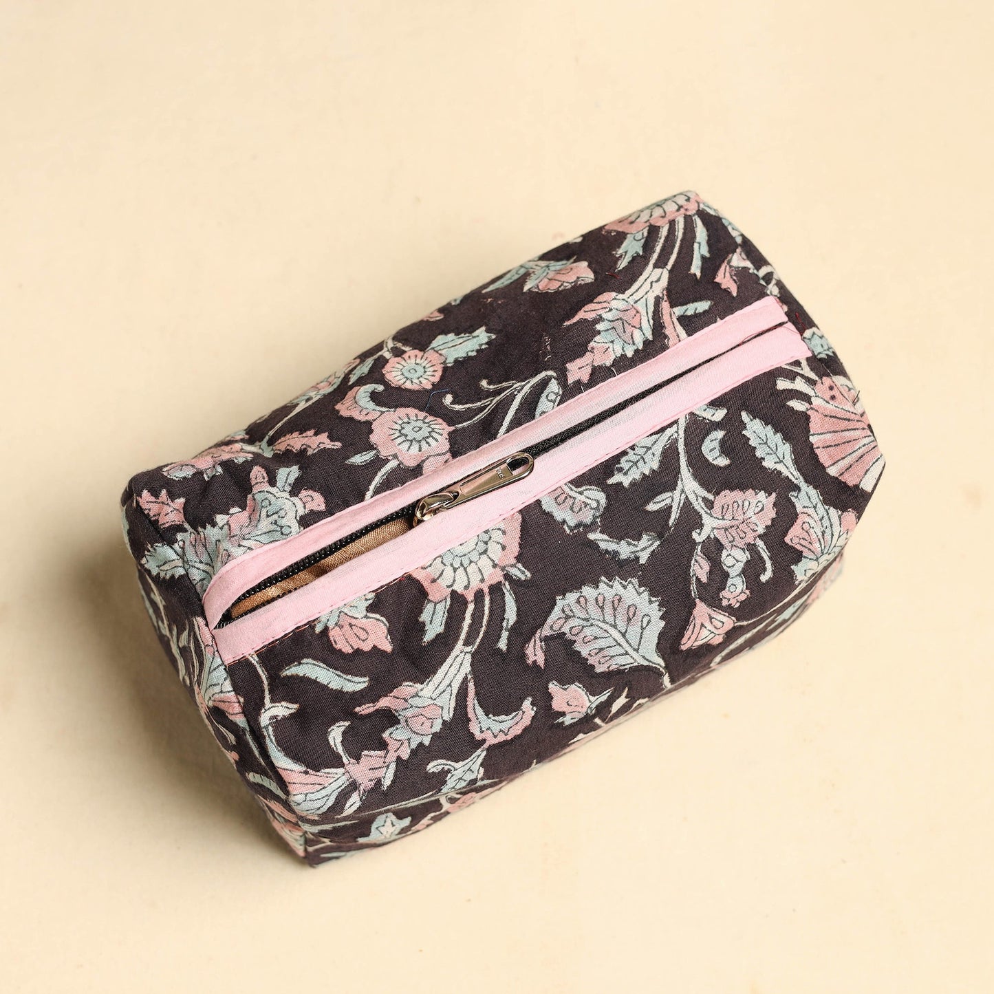 Handmade Cotton Toiletry Bags – Travel Set of 3