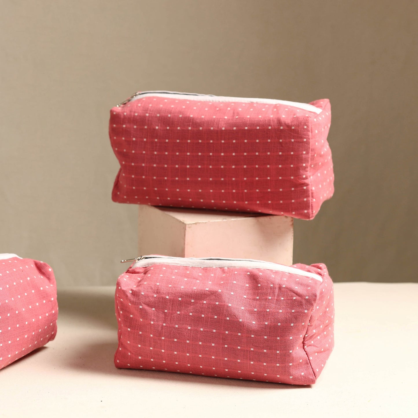 Handmade Cotton Toiletry Bag Online in India l iTokri