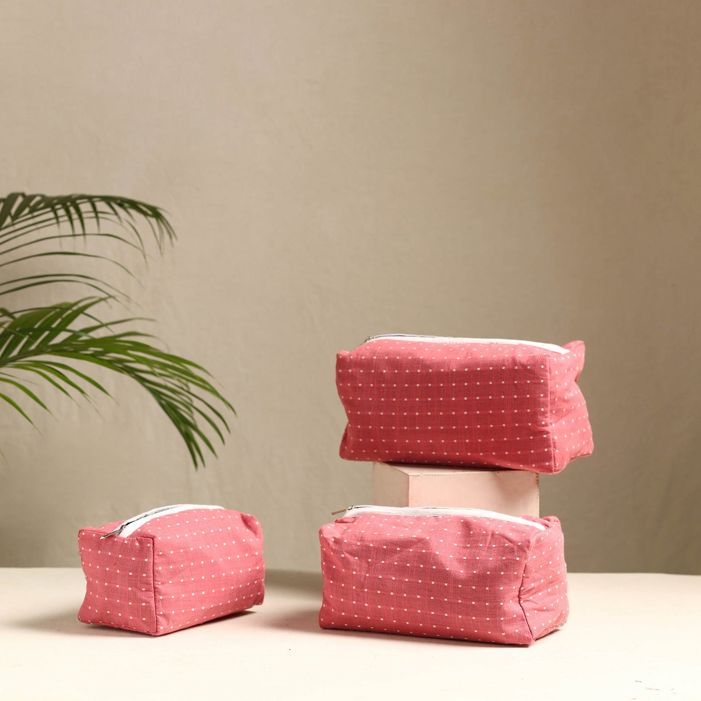 Handmade Cotton Toiletry Bag Online in India l iTokri