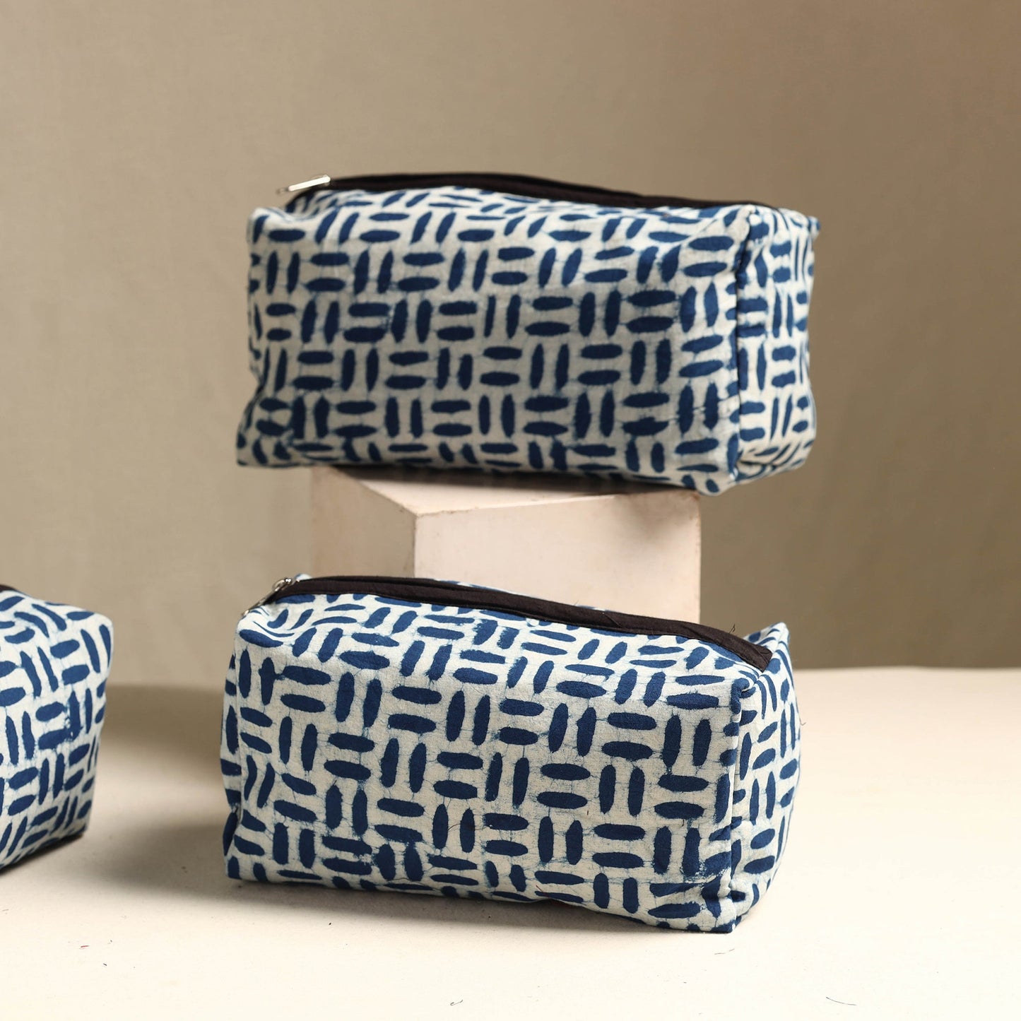 Handmade Cotton Toiletry Bag Online in India l iTokri