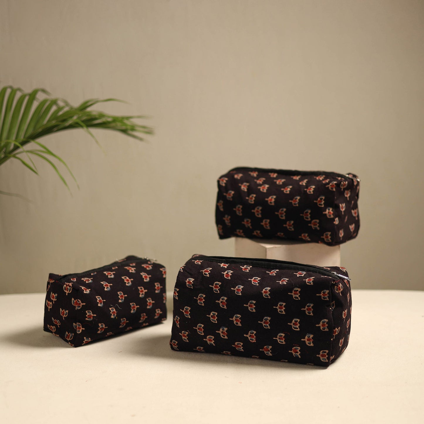Multipurpose Handmade Toiletry Bags (Set of 3)