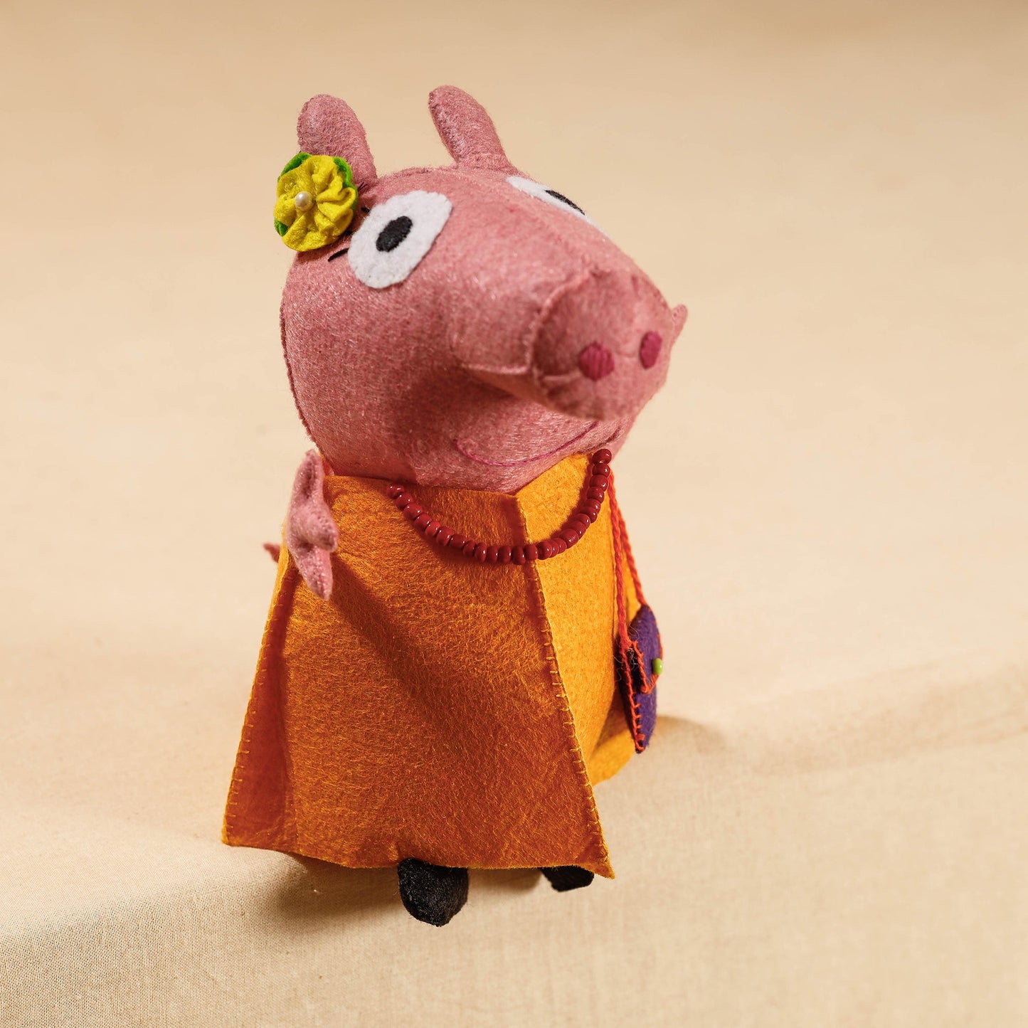 Buy Mummy Piggie - Handmade Felt Work Stuffed Soft Toy