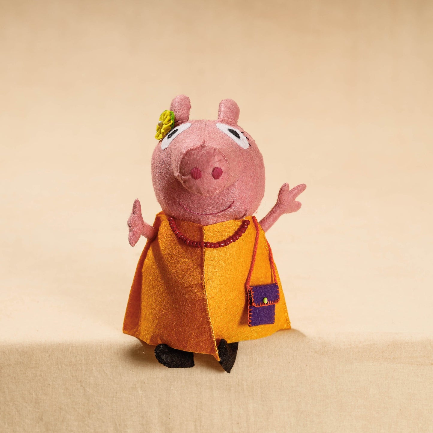Buy Mummy Piggie - Handmade Felt Work Stuffed Soft Toy