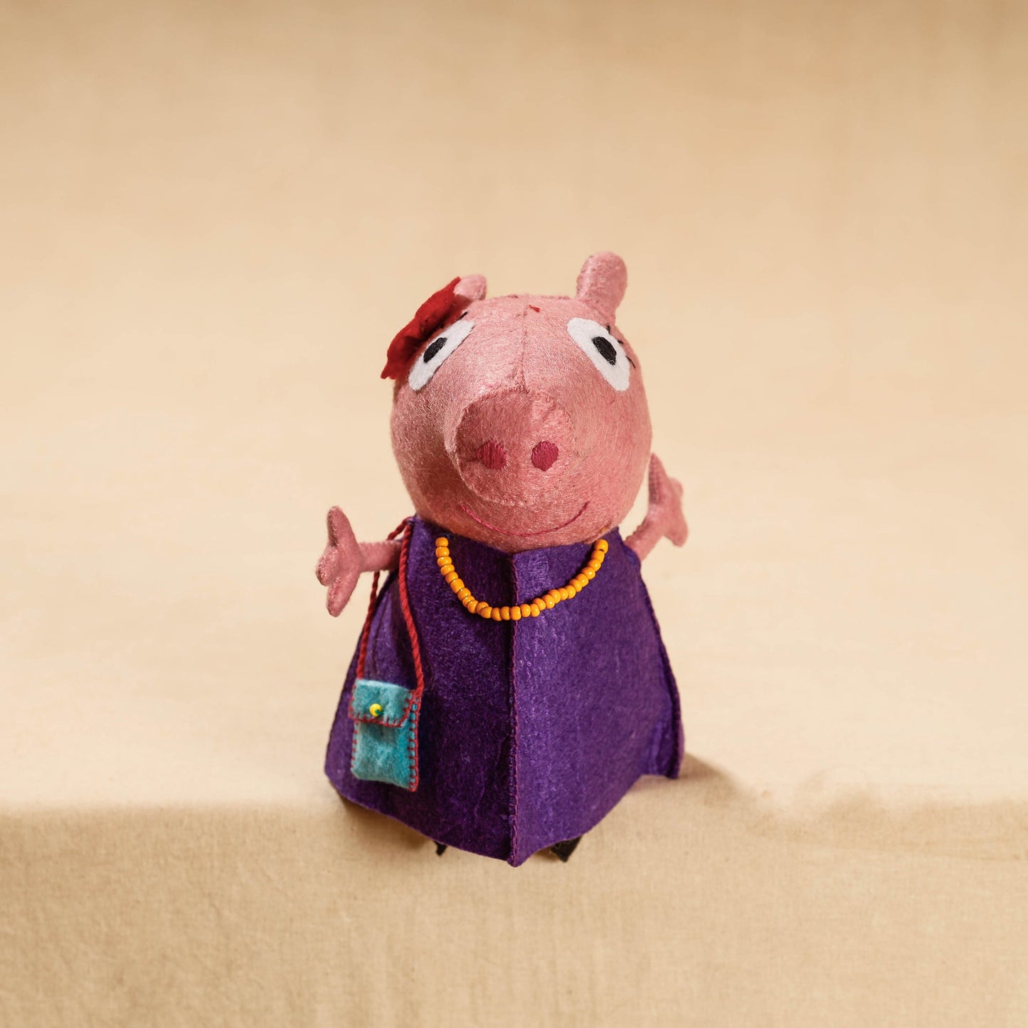 Buy Mummy Piggie - Handmade Felt Work Stuffed Soft Toy