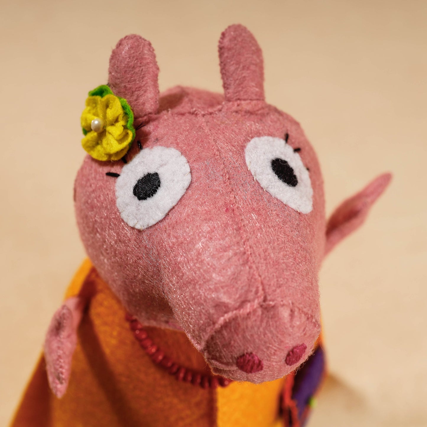 Buy Mummy Piggie - Handmade Felt Work Stuffed Soft Toy