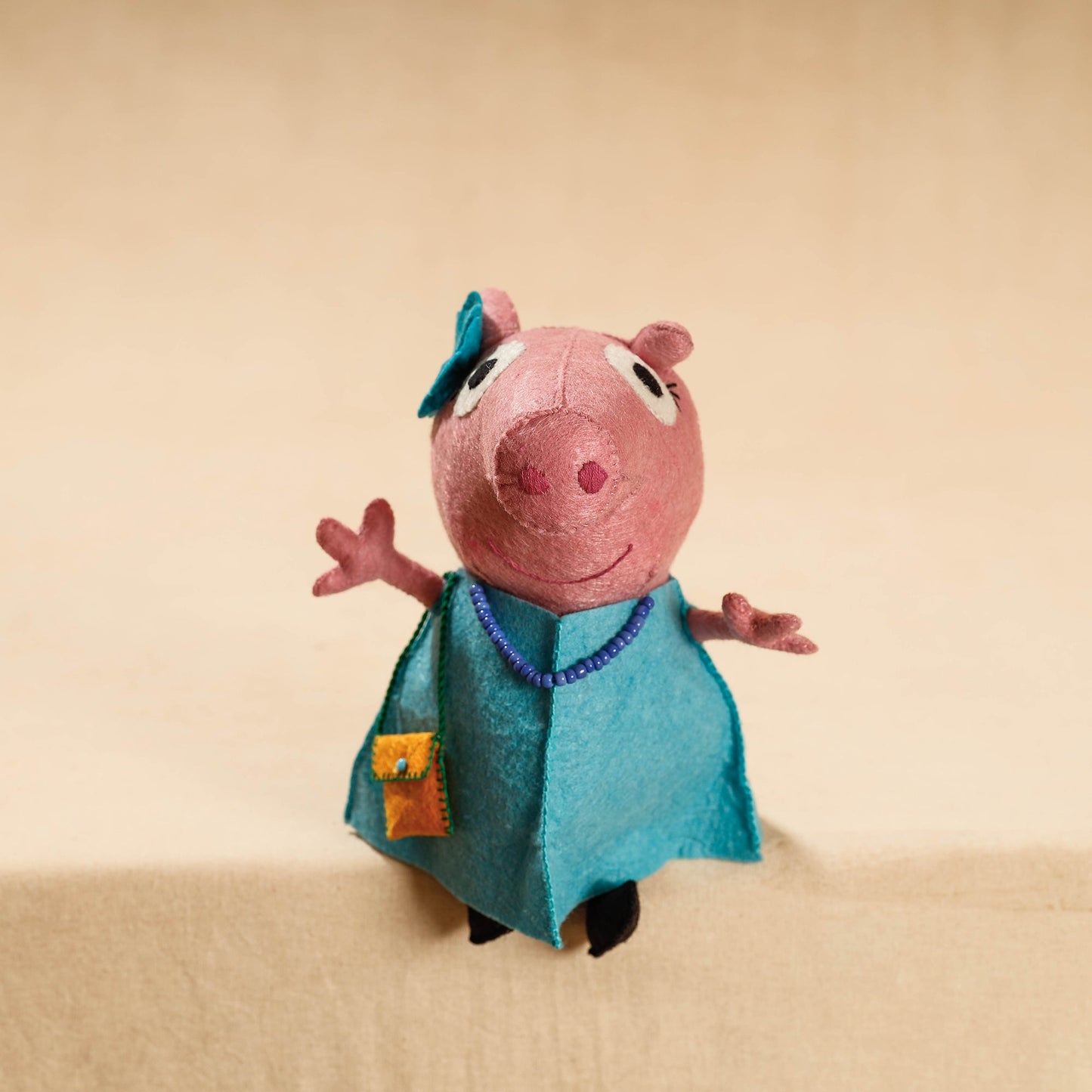 Buy Mummy Piggie - Handmade Felt Work Stuffed Soft Toy
