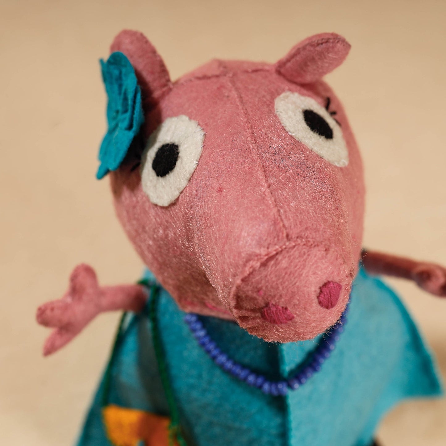 Buy Mummy Piggie - Handmade Felt Work Stuffed Soft Toy