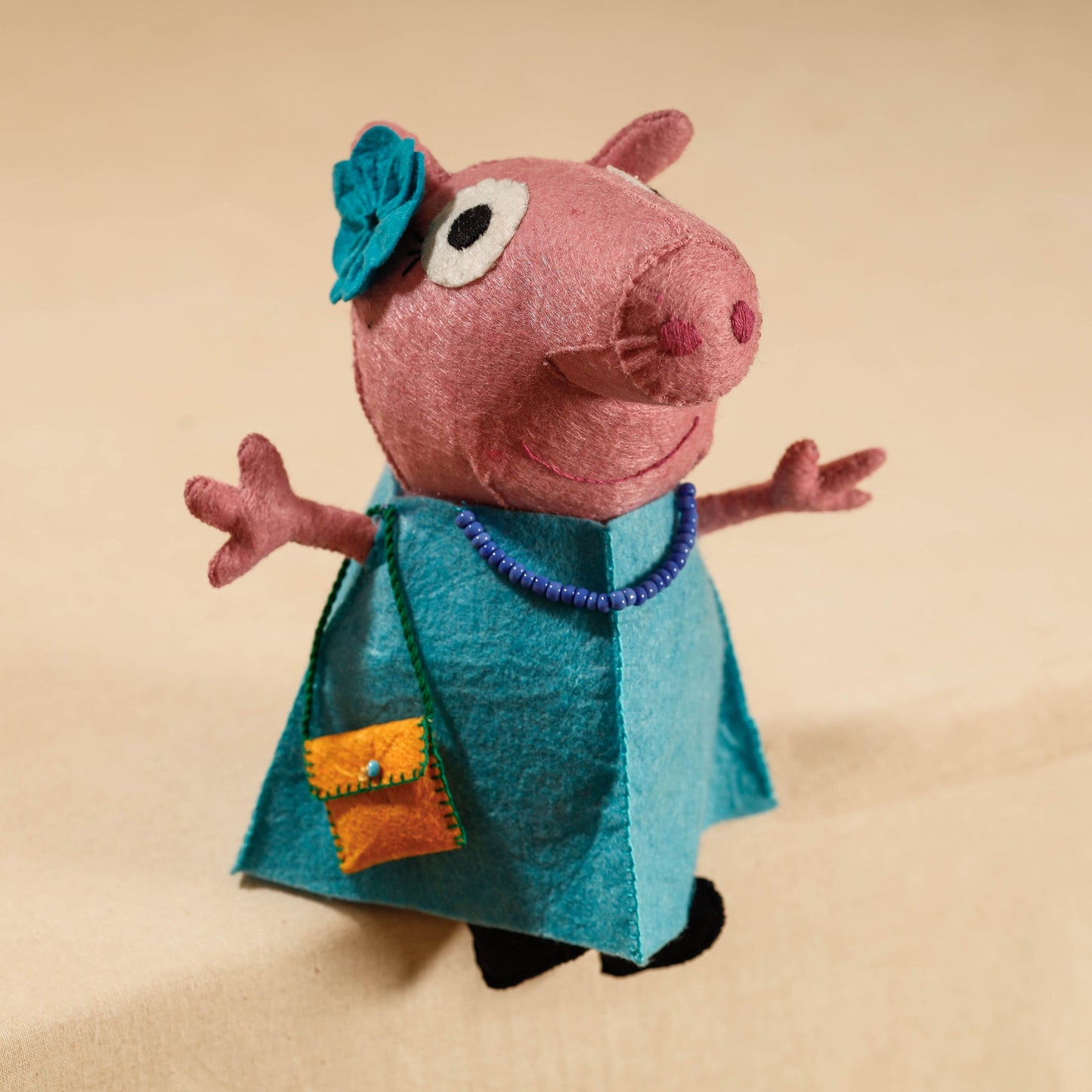 Buy Mummy Piggie - Handmade Felt Work Stuffed Soft Toy