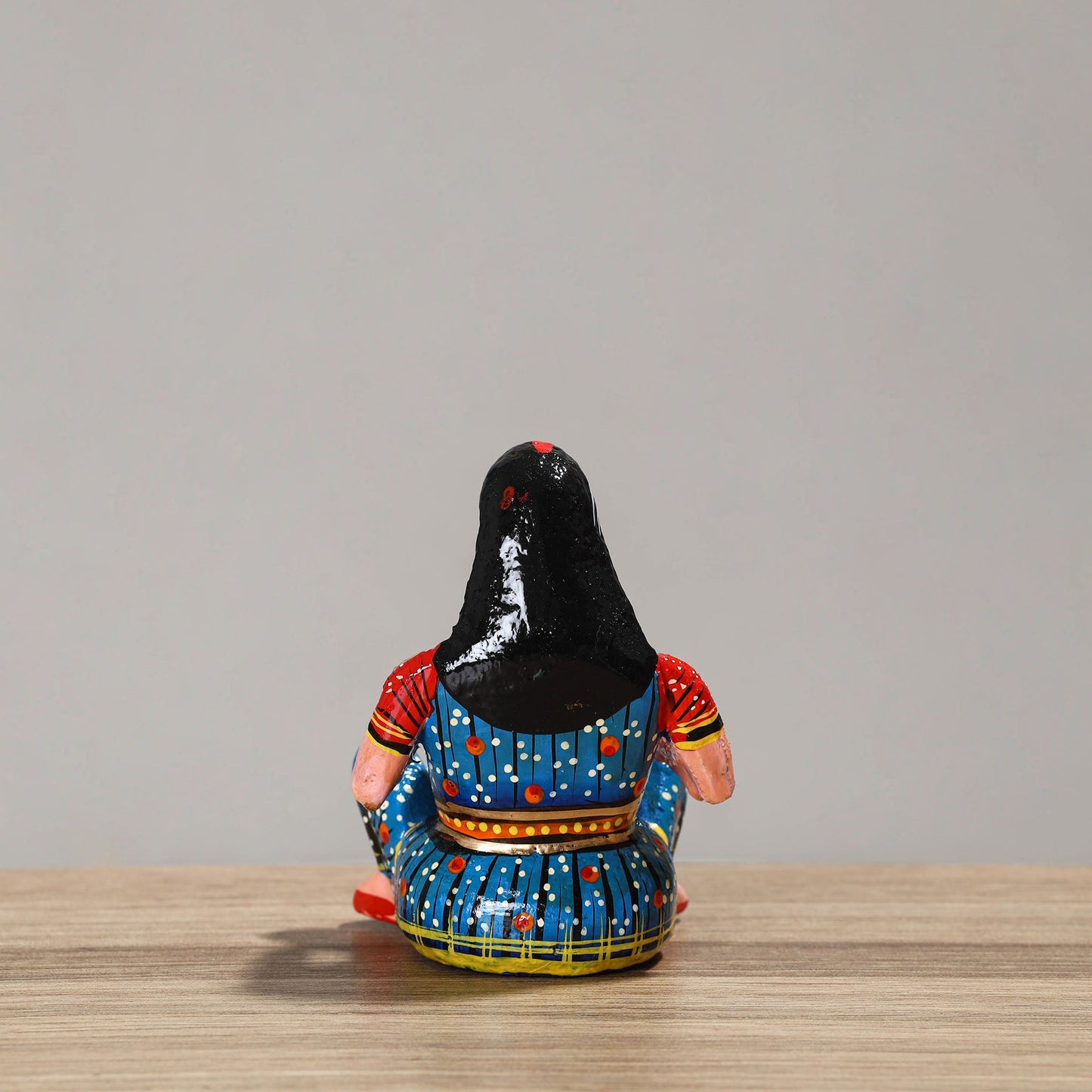 Musician (Female) - Banaras Handpainted Wooden Toy / Home Decor Item 48