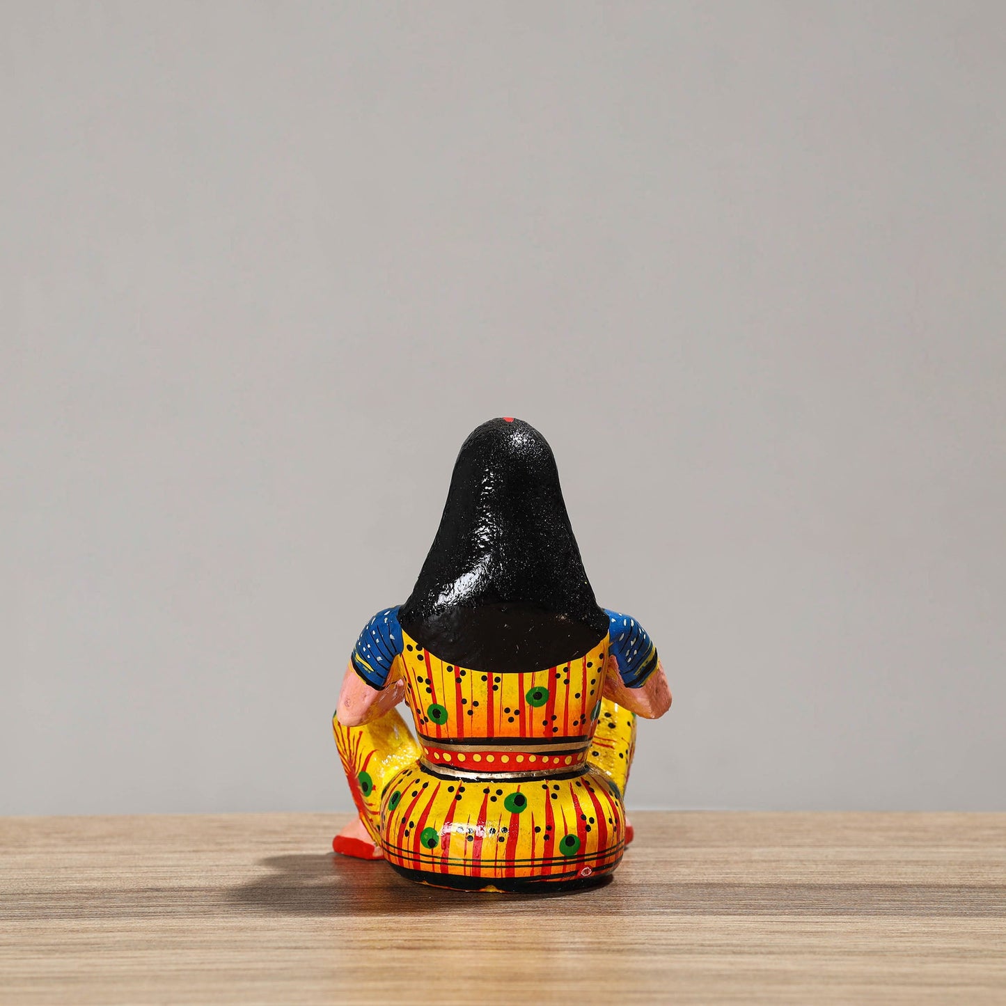 Musician (Female) - Banaras Handpainted Wooden Toy / Home Decor Item 54