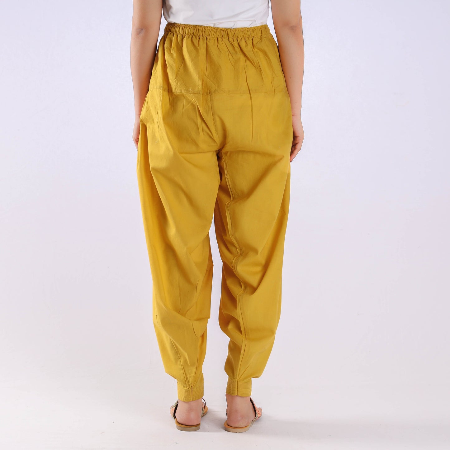 Buy Mustard Yellow Plain Cotton Women Salwar