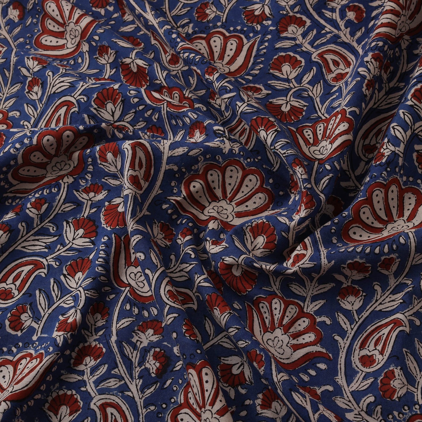 Natural dyed cotton hand block bagru print fabric 10