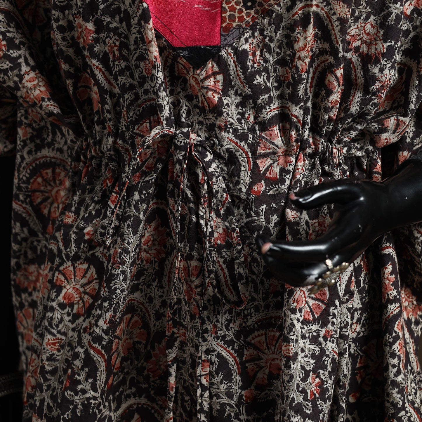 Natural dyed hand block kalamkari print patchwork cotton