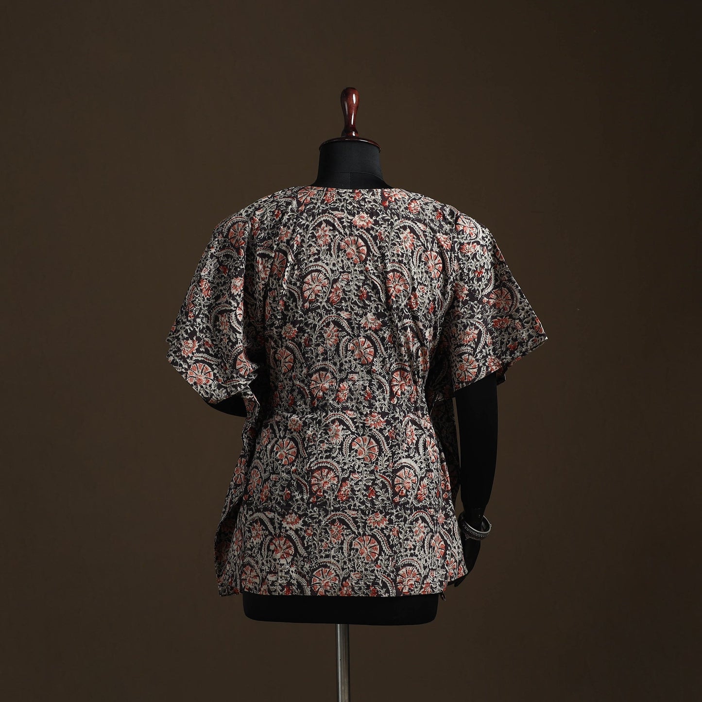 Natural dyed hand block kalamkari print patchwork cotton