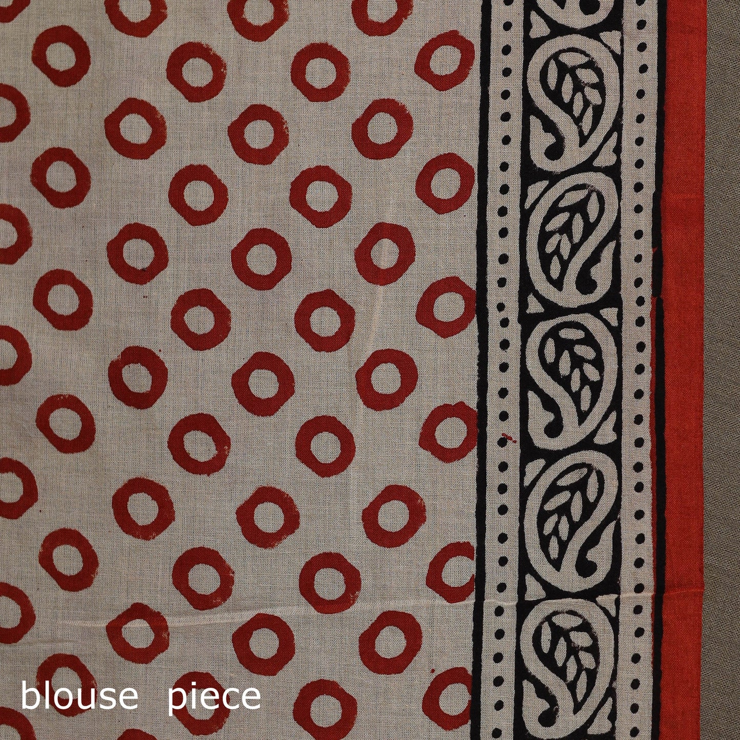Natural dyed hand block print pure mul cotton bagru saree