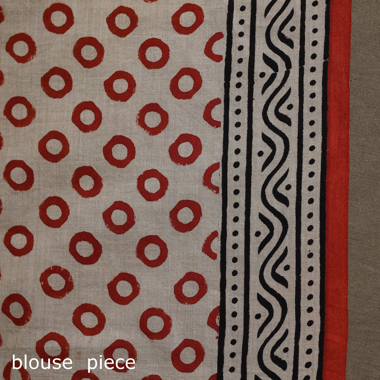 Natural dyed hand block print pure mul cotton bagru saree