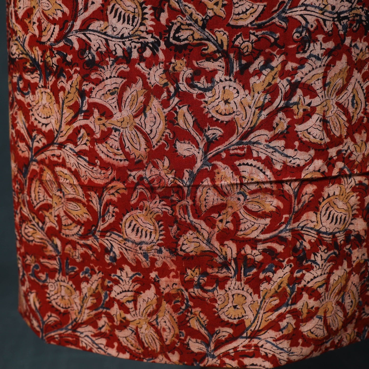 Natural dyed kalamkari hand block print cotton 2pc