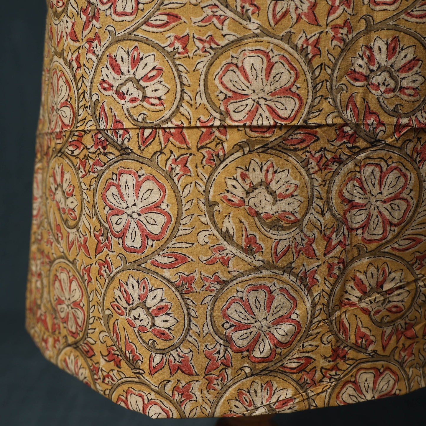 Natural dyed kalamkari hand block print cotton 2pc