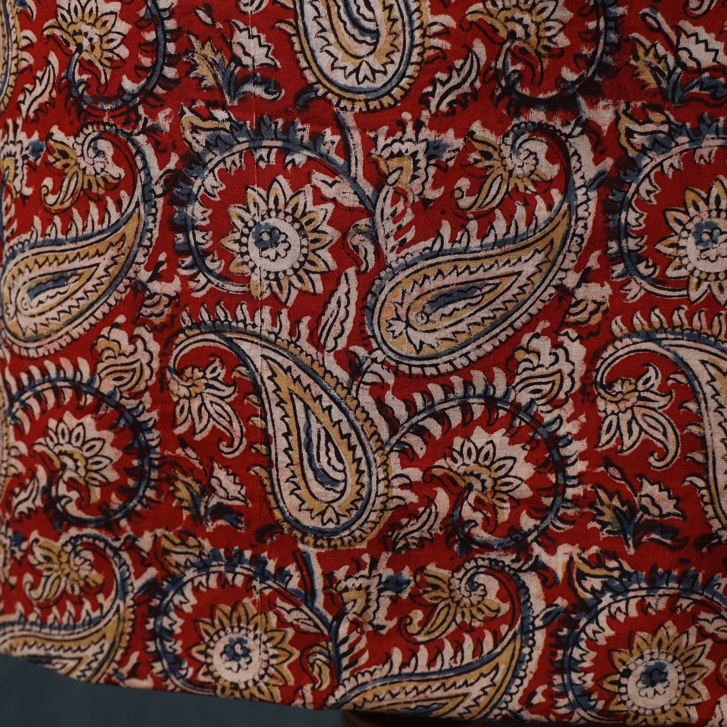 Natural dyed kalamkari hand block print cotton 2pc