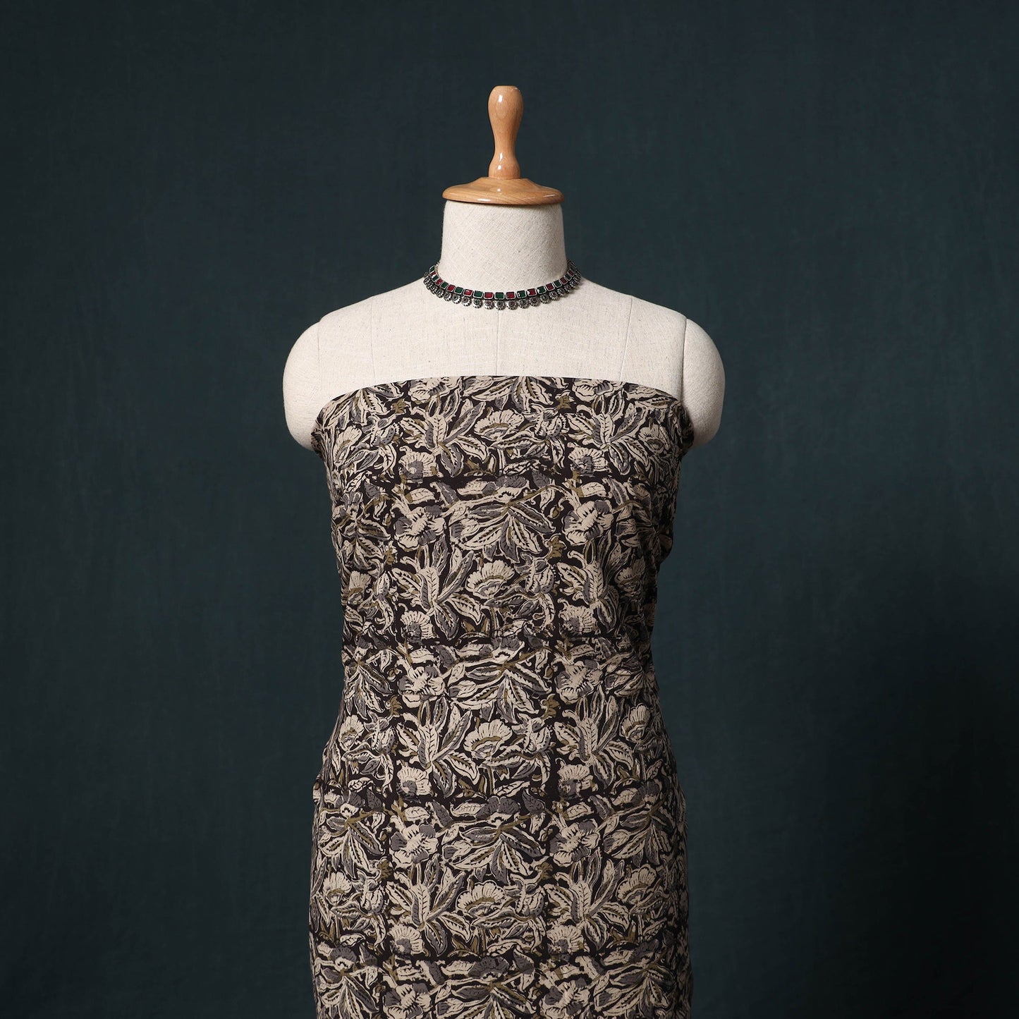 Natural dyed kalamkari hand block print cotton 2pc