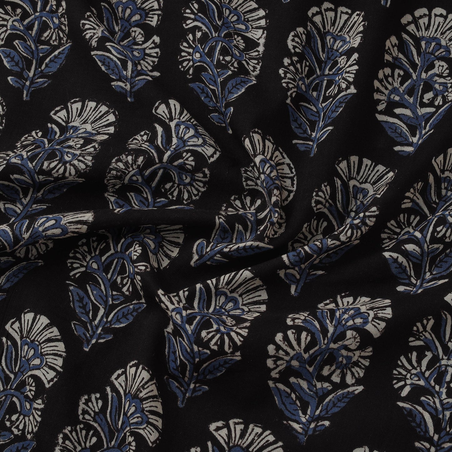 Natural dyed pure mul cotton hand block kalamkari bagru