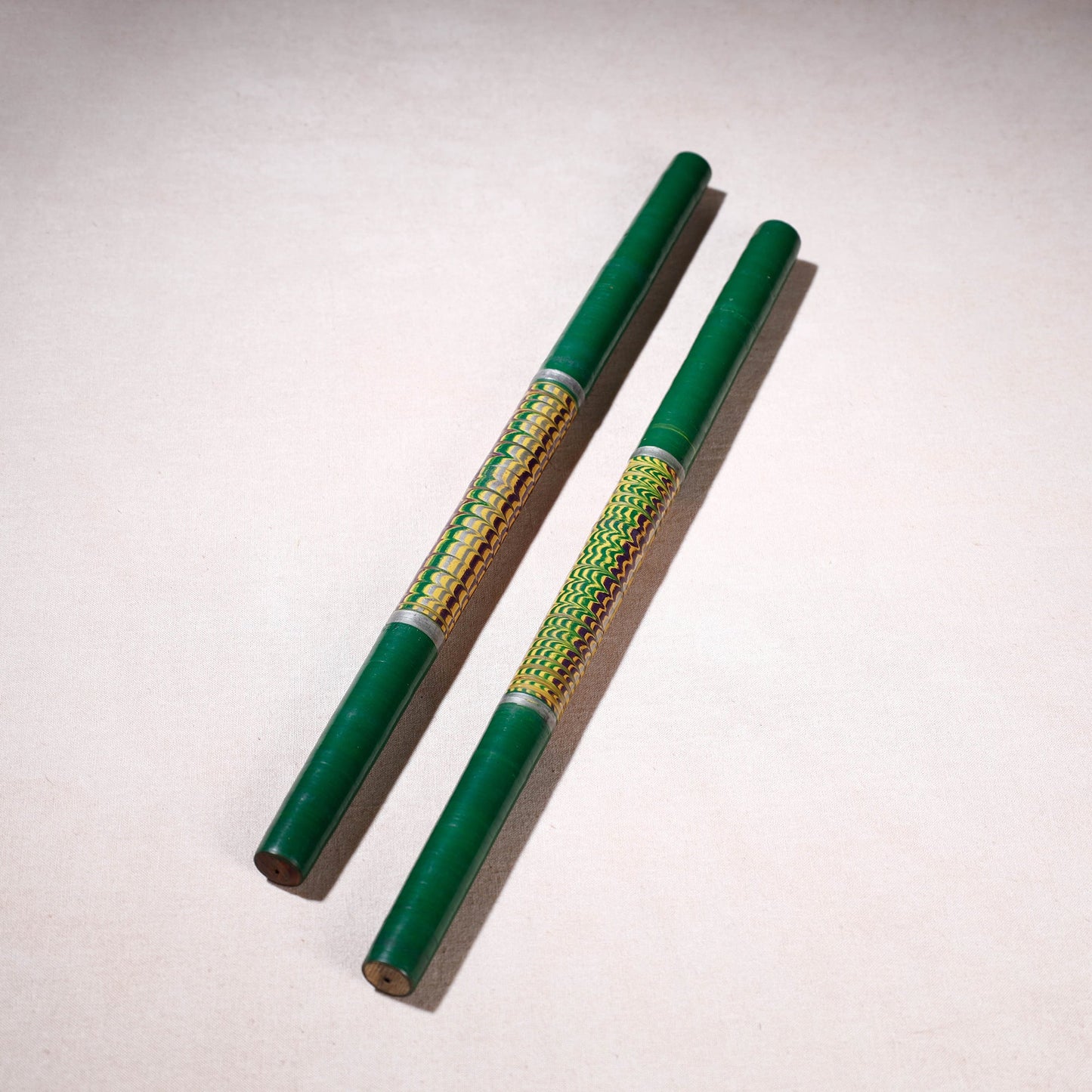 Handmade Lacquered Wooden Garba Dandiya Sticks