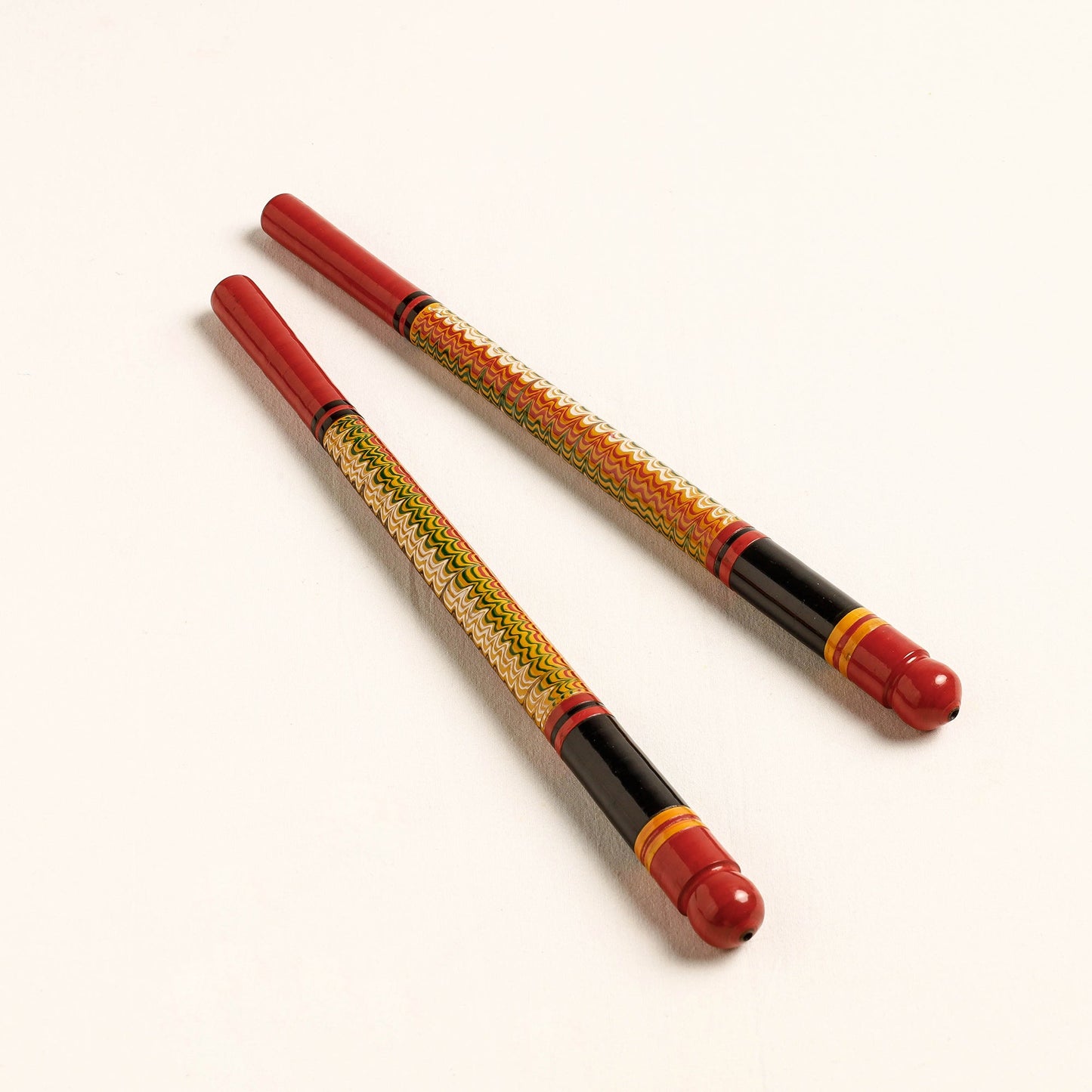 Handmade Lacquered Wooden Garba Dandiya Sticks