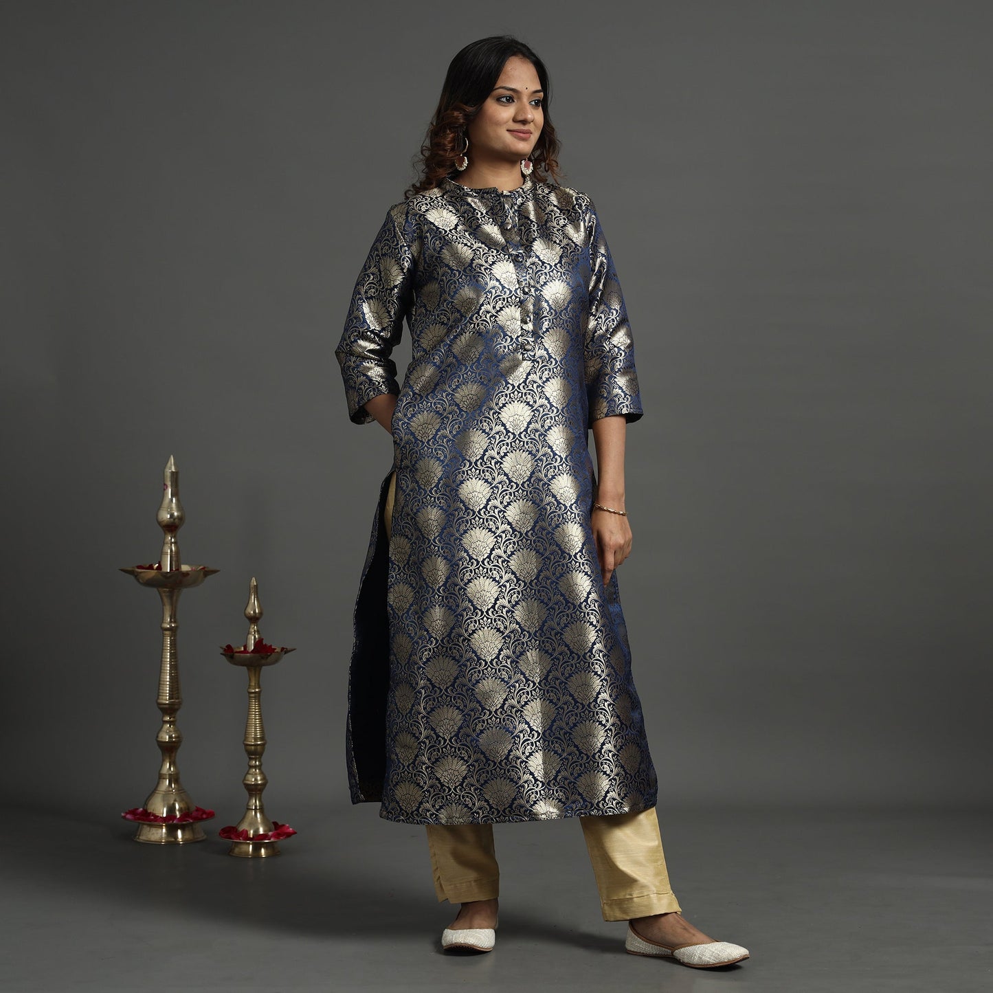 Banarasi Silk Kurta with Pant Set