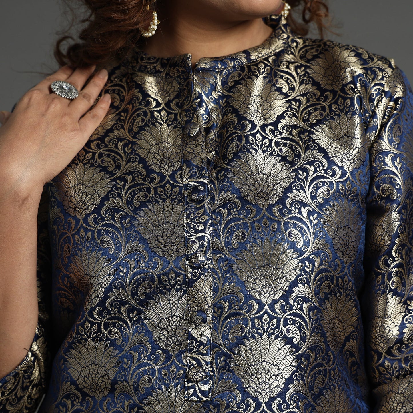 Banarasi Silk Kurta with Pant Set