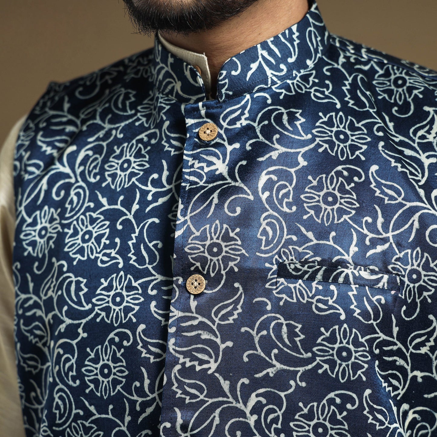 silk nehru jacket