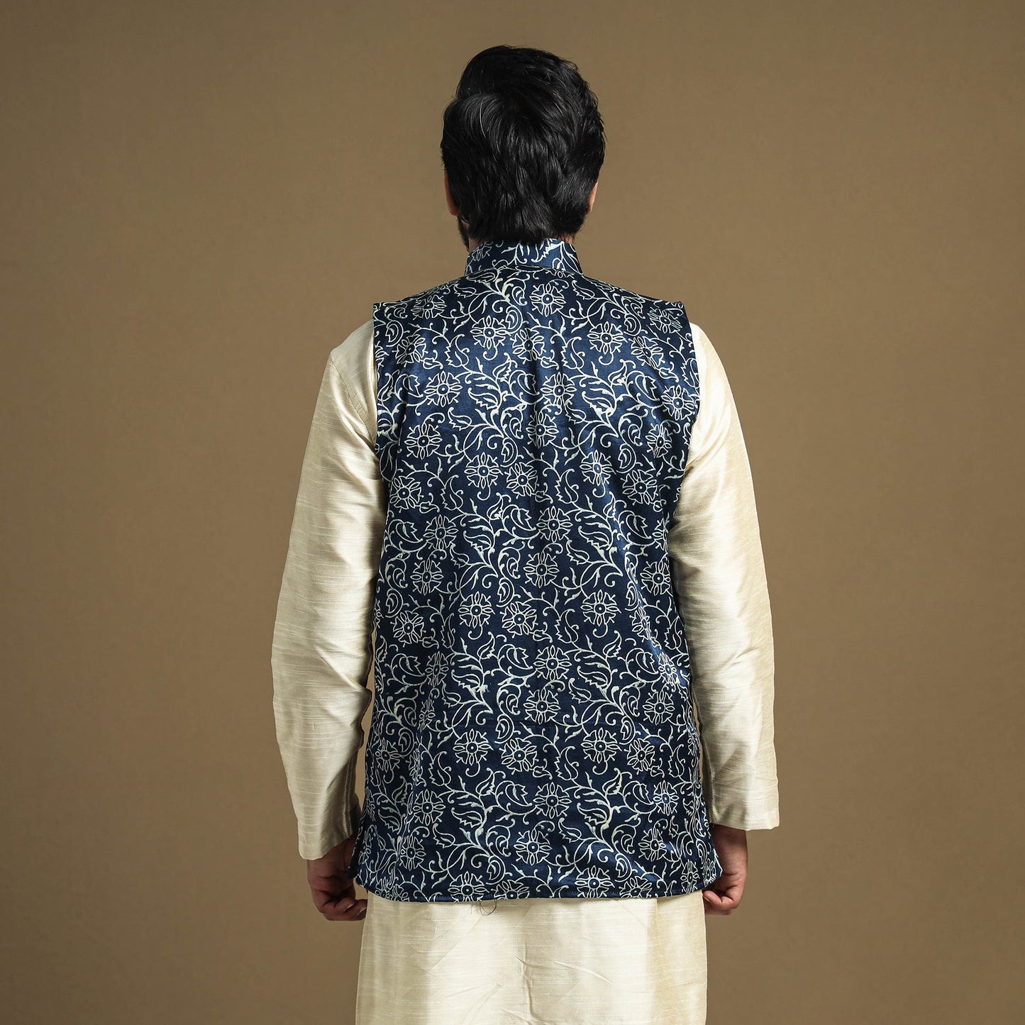 silk nehru jacket