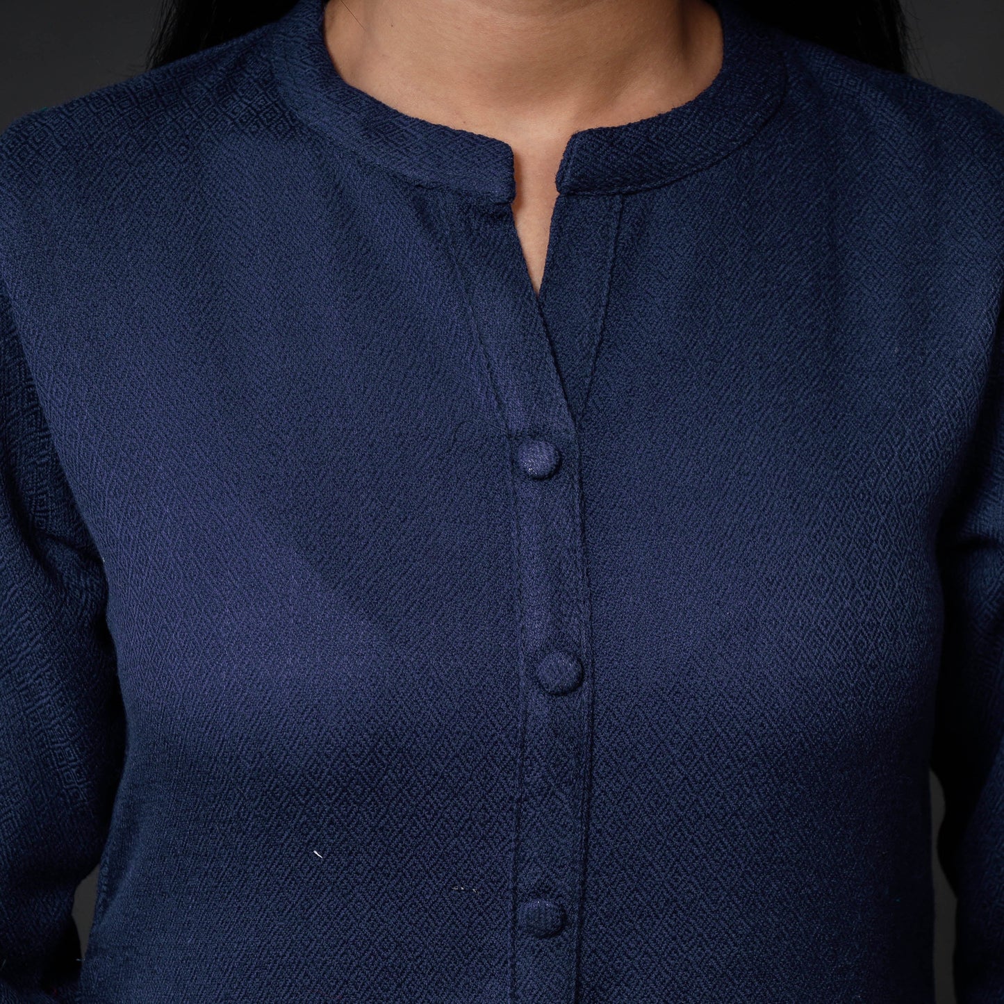 Kumaun Handwoven Straight Merino Woolen Kurta for Women