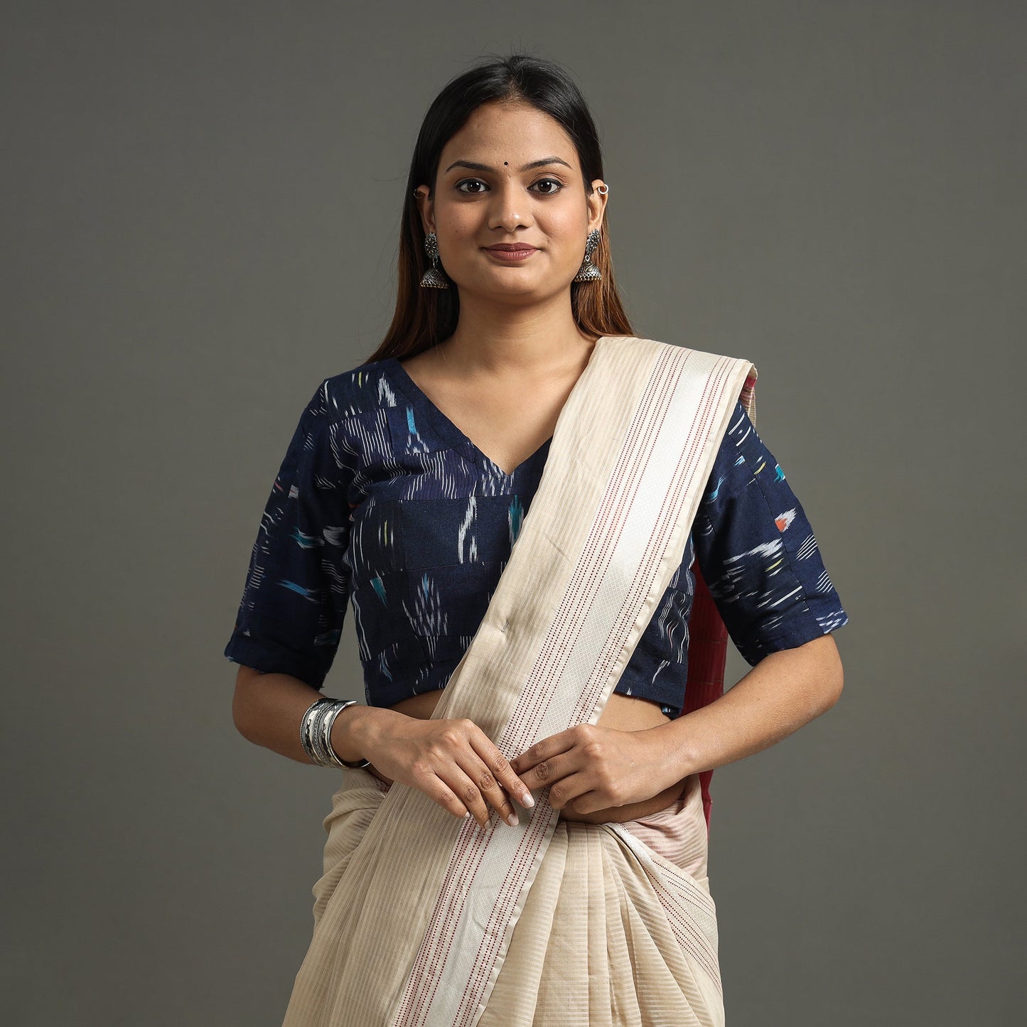 Pochampally Ikat Stitched Blouse