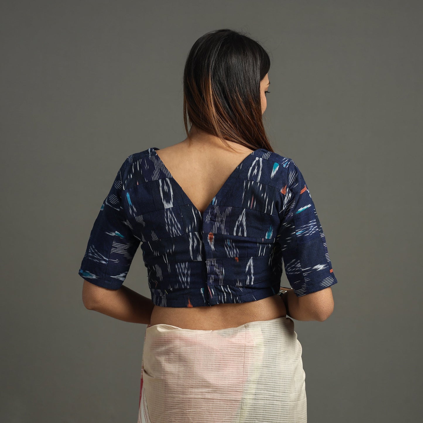 Pochampally Ikat Stitched Blouse
